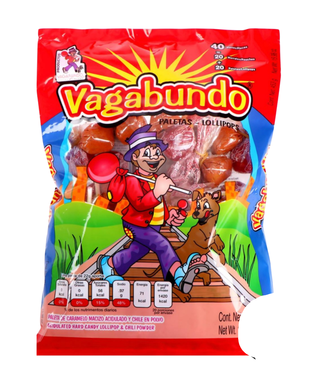 Vagabundo Paletas 40uds.